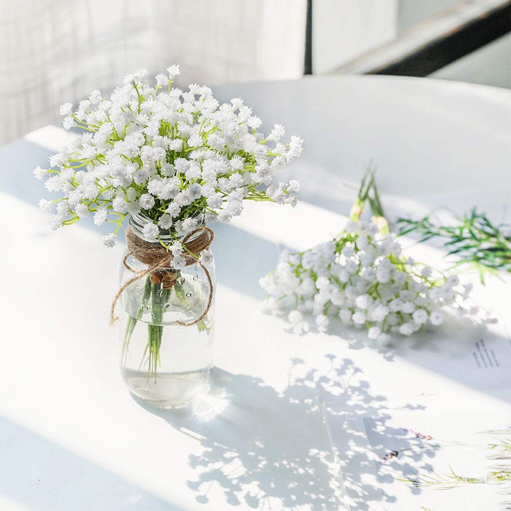 Kunstmatige Gypsophila Bloem Nep Zijden Bruiloft Boeket Home Decor Plastic Baby 'S Adem Nep Bloem Home Decor # T2