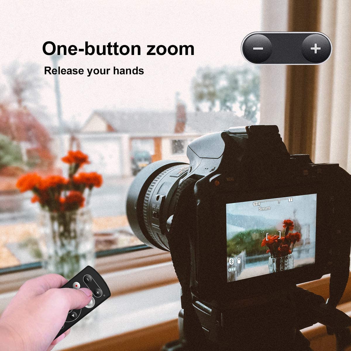 Replace Nikon ML-L7 Wireless Bluetooth Camera Remote Control Shutter Release for Nikon Z30 Z6II Z7II A1000 B600 P1000 P950 Z50