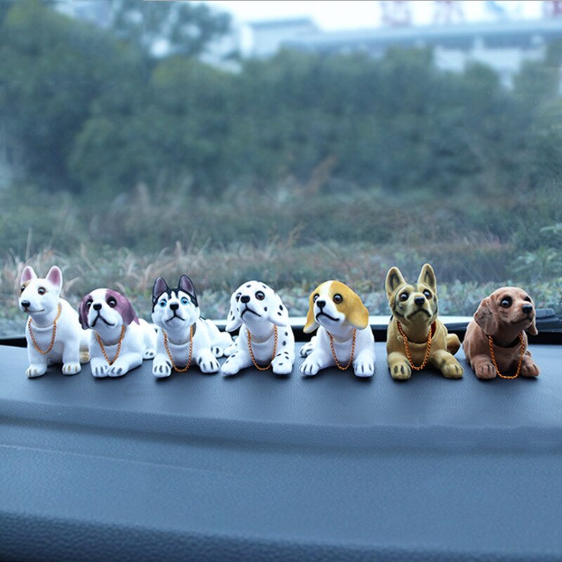 Auto Pop Husky Beagle St Bernard Schudden Hoofd Hond Decoratie Auto-interieur Decoratie Leuke Tafelblad Ornament