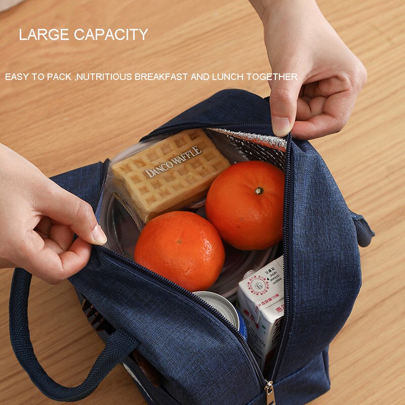 Pranzo al sacco portatile nuovo pranzo al sacco isolato termicamente borsa termica borsa Bento Pouch contenitore per la cena borse per la conservazione degli alimenti scolastici