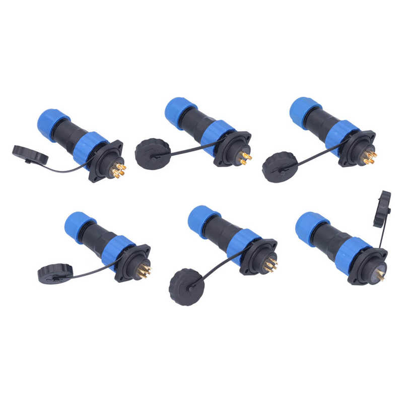 Aviation Power Connector Good Conductivity Waterproof Plug Socket for Electronic Equipments