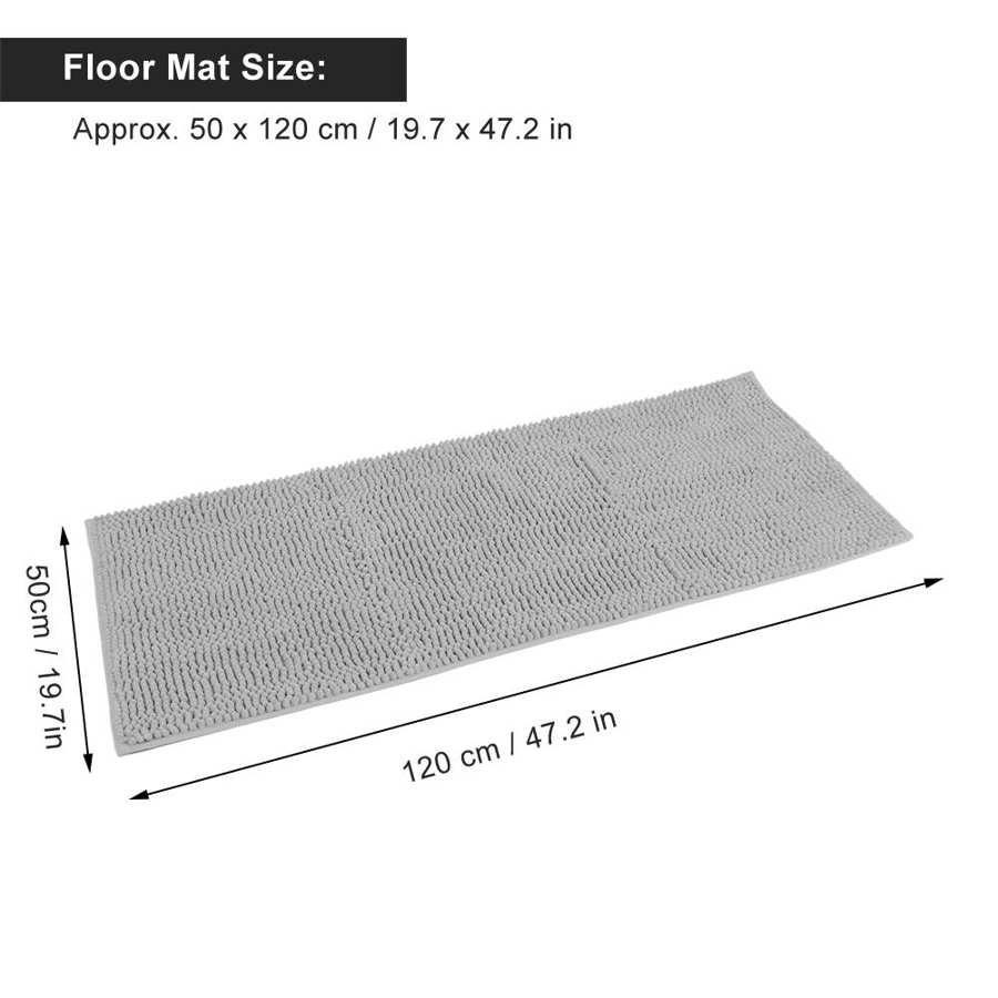 50X120Cm Zilvergrijs Zachte Antislip Keuken Slaapkamer Vloer Tapijt Badkamer Bad Mat Nti-Slip Vloer matten Slaapkamer Mat