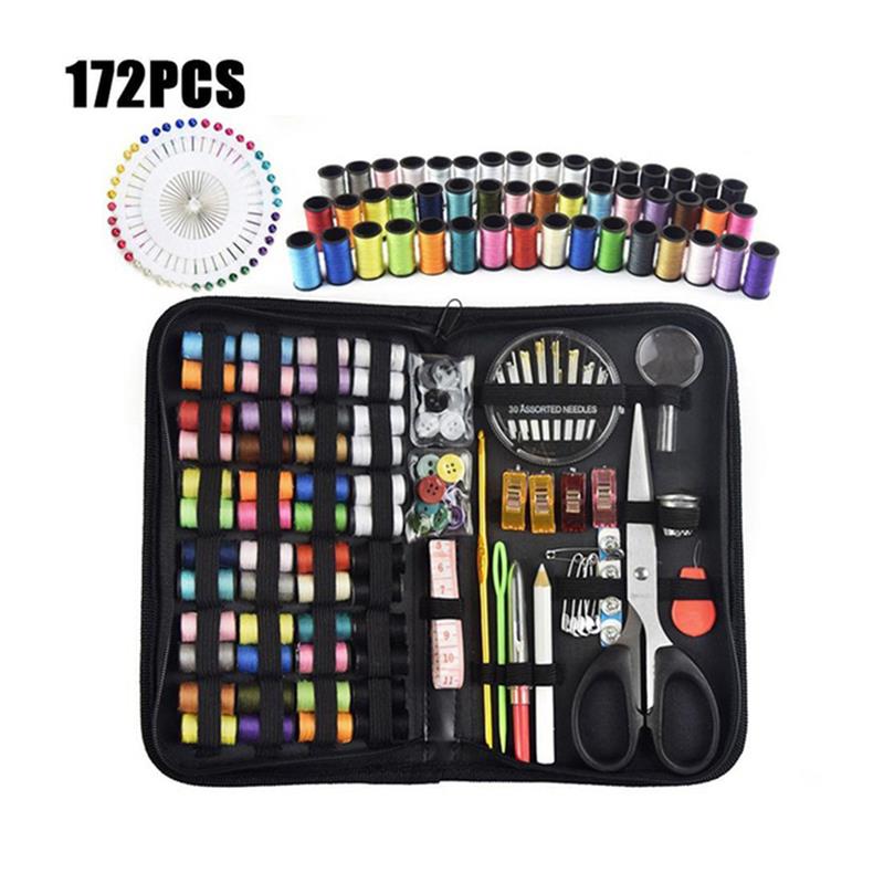 67/172pcs Sewing Box Set DIY Multifunctional Combination Portable Sewing Hand Sewing Embroidery Tools Home Sewing Accessories: 172pcs