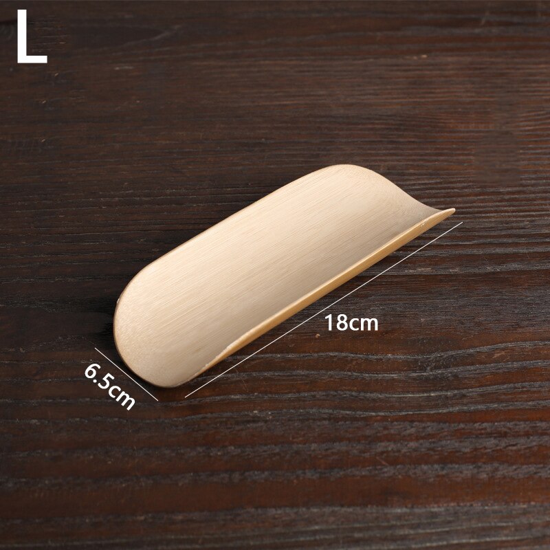 Colher de chá de bambu natural de madeira estilo retro chinês kongfu pá de chá colher de chá cerimônia forma de peixe colher de chá acessórios de chá: L