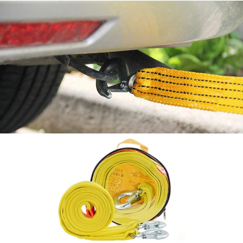 Towing Rope Pulling Strap with Hooks Car Selfdriving Emergency Heavy Leash Road Truck Cable