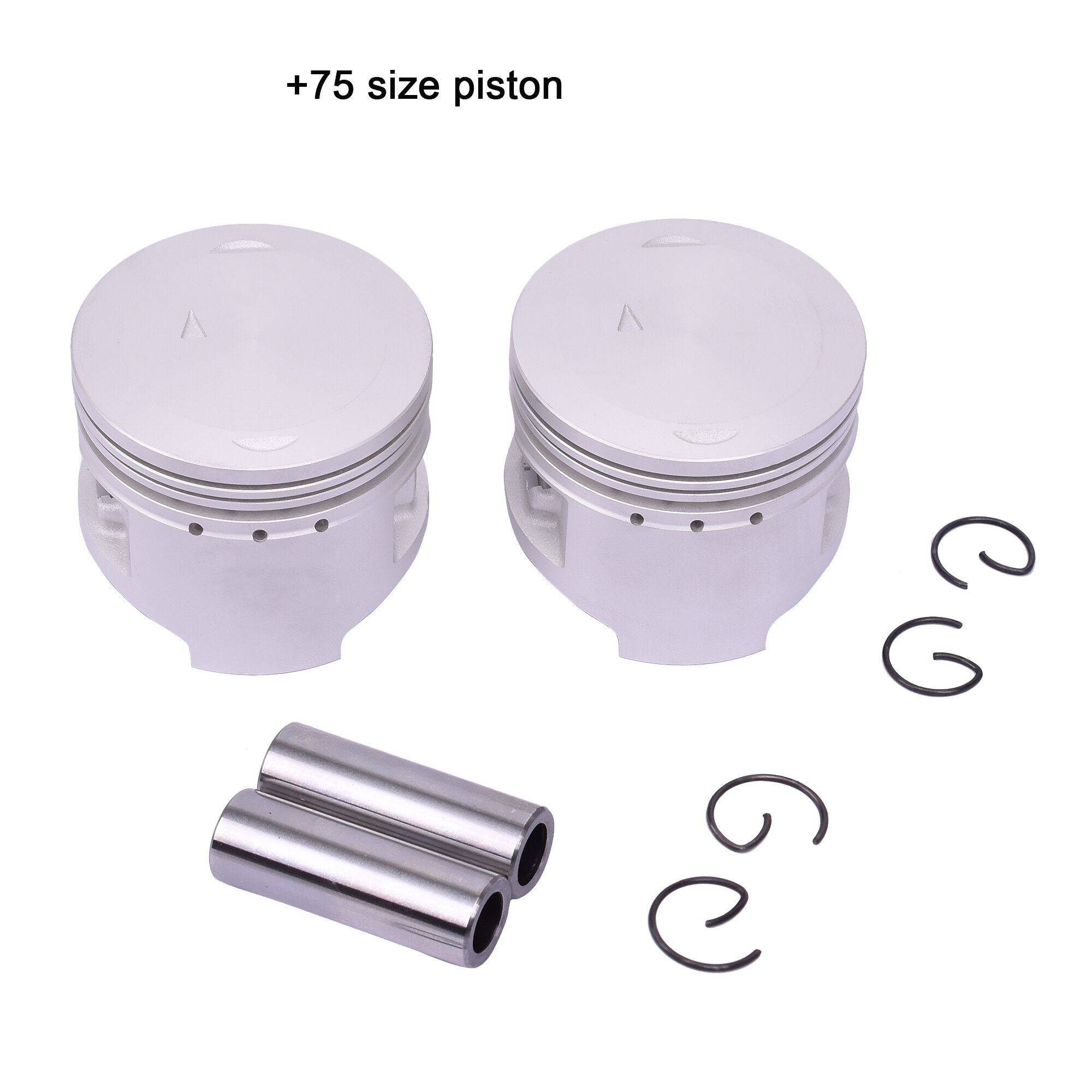 2pc 49mm 49.25mm 49.5mm 49.75mm 50mm STD +25 +50 +75 +100 125cc Motorcycle Piston Rings Kit For YAMAHA XV250 XV 250 XC125 XC 125: 2pcs 0.75 Piston