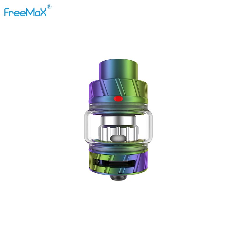 Original Freemax Fireluke 2 Subohm Tank 2ml/5ml Capacity with TX1 & TX2 mesh coil slide-to-open top fill vs Mesh Pro Tank: Metal Rainbow