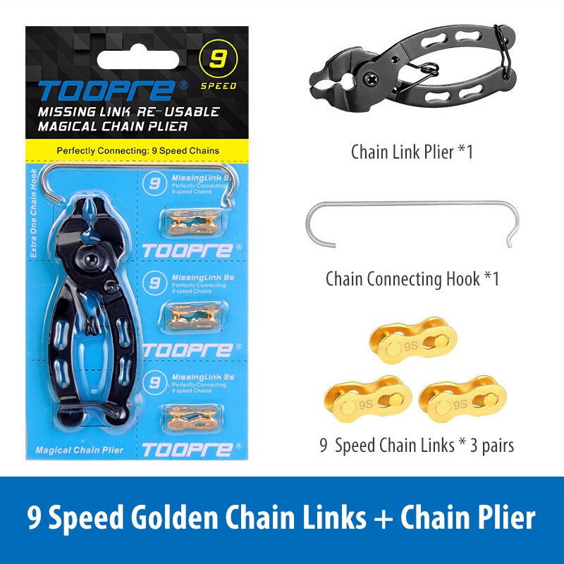 Cykel cykel mangler kæde quick link tang master link fjernelse reparationsværktøj 6/7/8/9/10/11/12 speed quick link stik: 9s gyldne