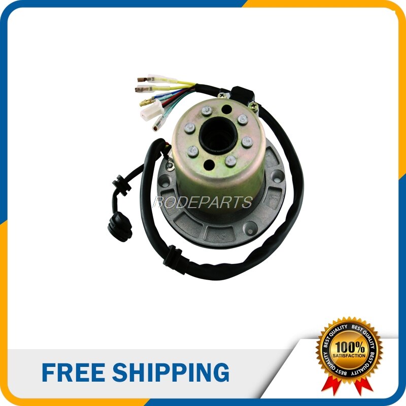 Bobina magnética para motocicletas, frete grátis acessórios para motocicletas de alta velocidade kits de motor stator e rotor para zongshen zs 155cc óleo-refrigerado motor do motor