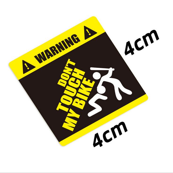 Rør ikke ved min bil advarselsmærkat landevejscykel bjergstel må ikke røre ved min bil vandtæt cykel personlighedsmærke