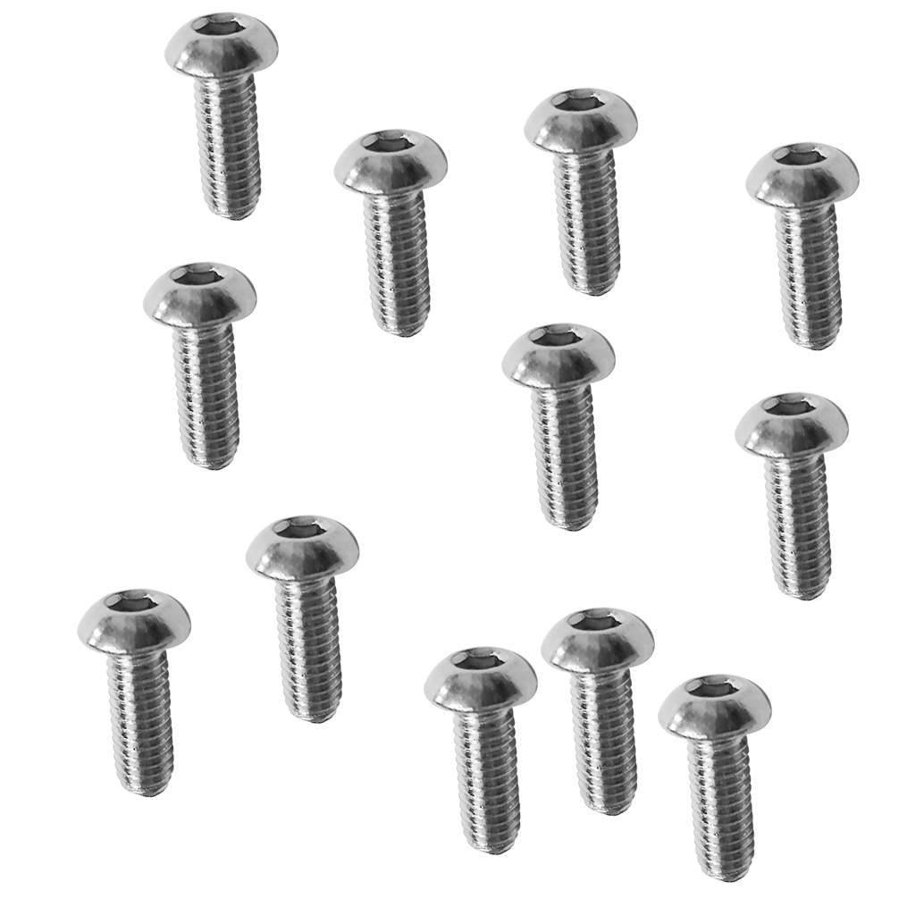 12 Pieces M6 Stainless Steel Hex Socket Cap Screw Kayak Allen Key Bolts