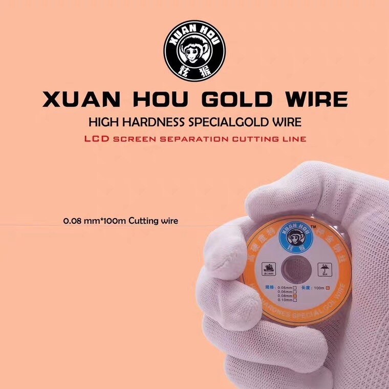 100M/150M XUANHOU Super High Hardness Cutting Line Alloy Wire Mobile Phone LCD Touch Screen Separating/Protect Touch Polarizer