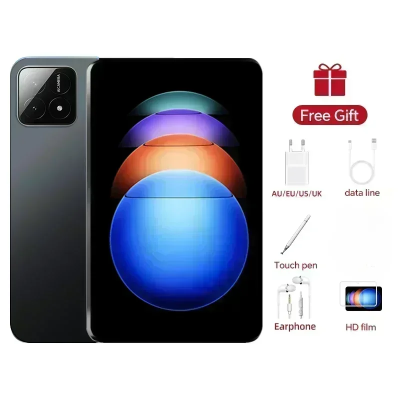 2025 Pad 7S Pro Global Mi 11 inch tablet Android 14 22GB 2TB Snapdragon 8 Gen2 4K HD 5G WIFI Bluetooth WPS 20000mAh tabletten Tab: ELEVEN / Zwart