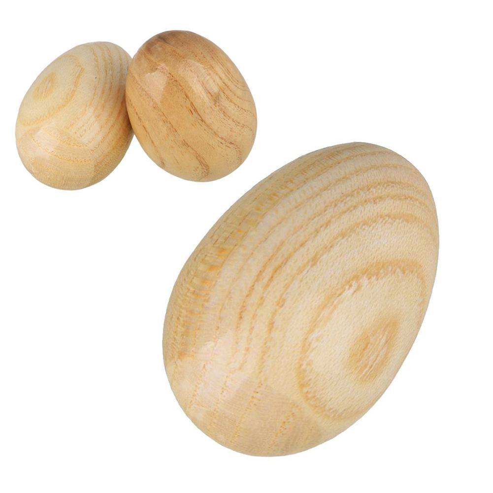 2 Stuks Houten Ei Shaker Rammelaar Kinderen Vroege Onderwijs Muziekinstrument Speelgoed