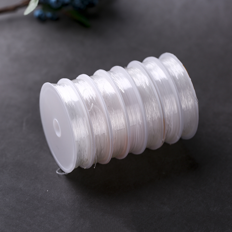 0,5/0,7/0. Hilo elástico para abalorios, hilo de plástico de cristal de 8/1.0mm para hacer joyas, DIY