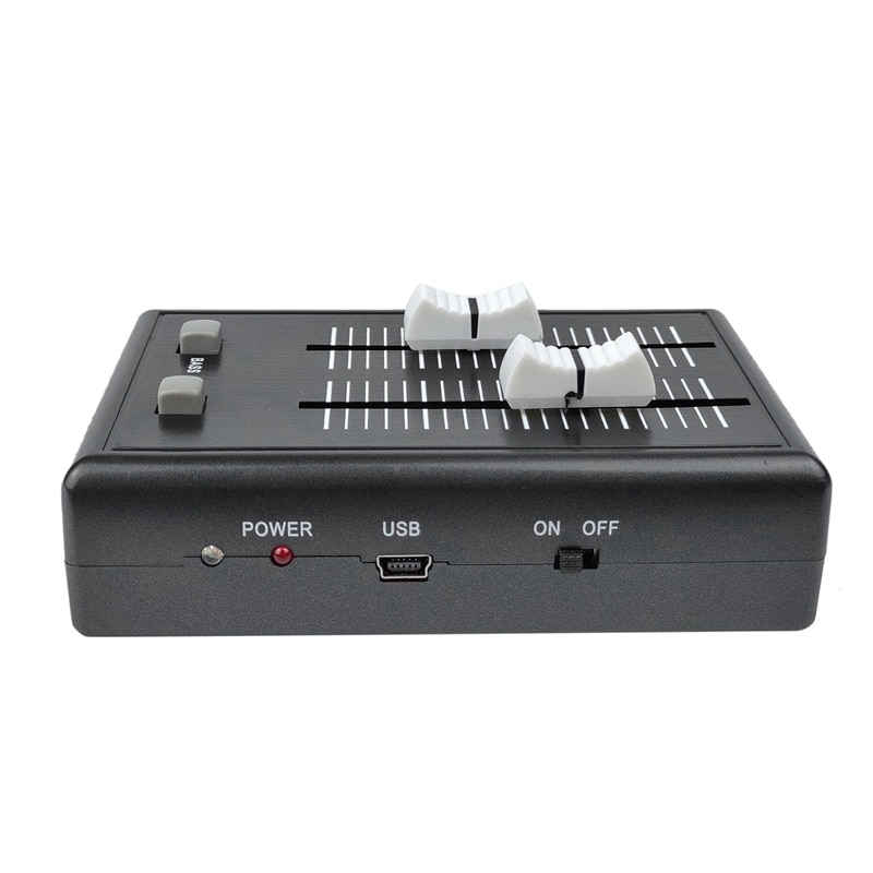 Mini Mixing Console 2 Channel Audio Mixer Console Built in 600MAh for Phone/Computer/Laptop/DVD