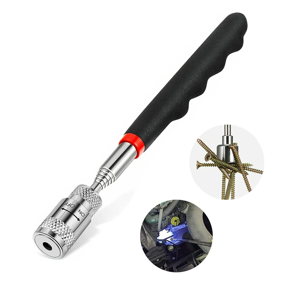 Neue teleskop isch einstellbare magnetische Aufnahme werkzeuge magnetischer Teleskop magnet griff langer Stift Teleskop magnets tab mit LED-Licht