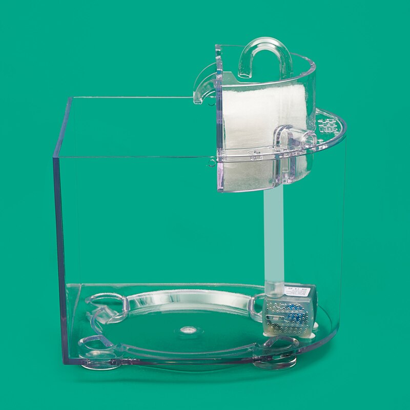 Acrylic Mini Fish Tank Small Ecological Landscape Betta Tropical Fish Aquarium Tanks Water Filtration Home Office Decor