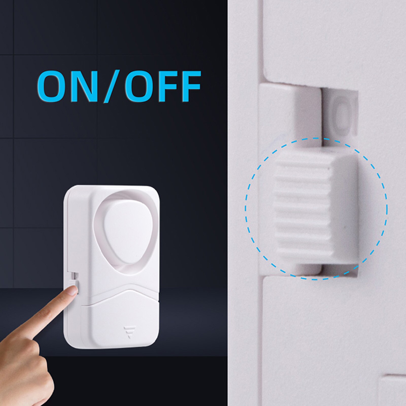 Door Alarms for Home Security 4-in-1 Mode Wireless Automation Home Intrusion Detector Anti-Theft Alarm 110dB Magnetic