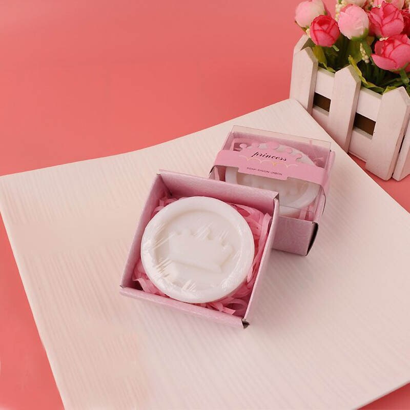 20 Stks/partij Mini Handgemaakte Geurende Zeep Voor Bruiloft Gunst En Baby Douche Bruiloft Souvenirs Baden Zeep: crown