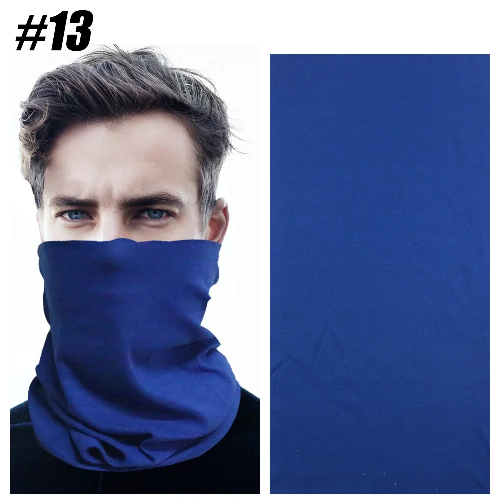 Foulards de randonnée cache-cou masque facial hommes femmes sans couture Bandana Rave visage couverture écharpe masque cagoule bandeau tête enveloppement chapeaux: Bleu