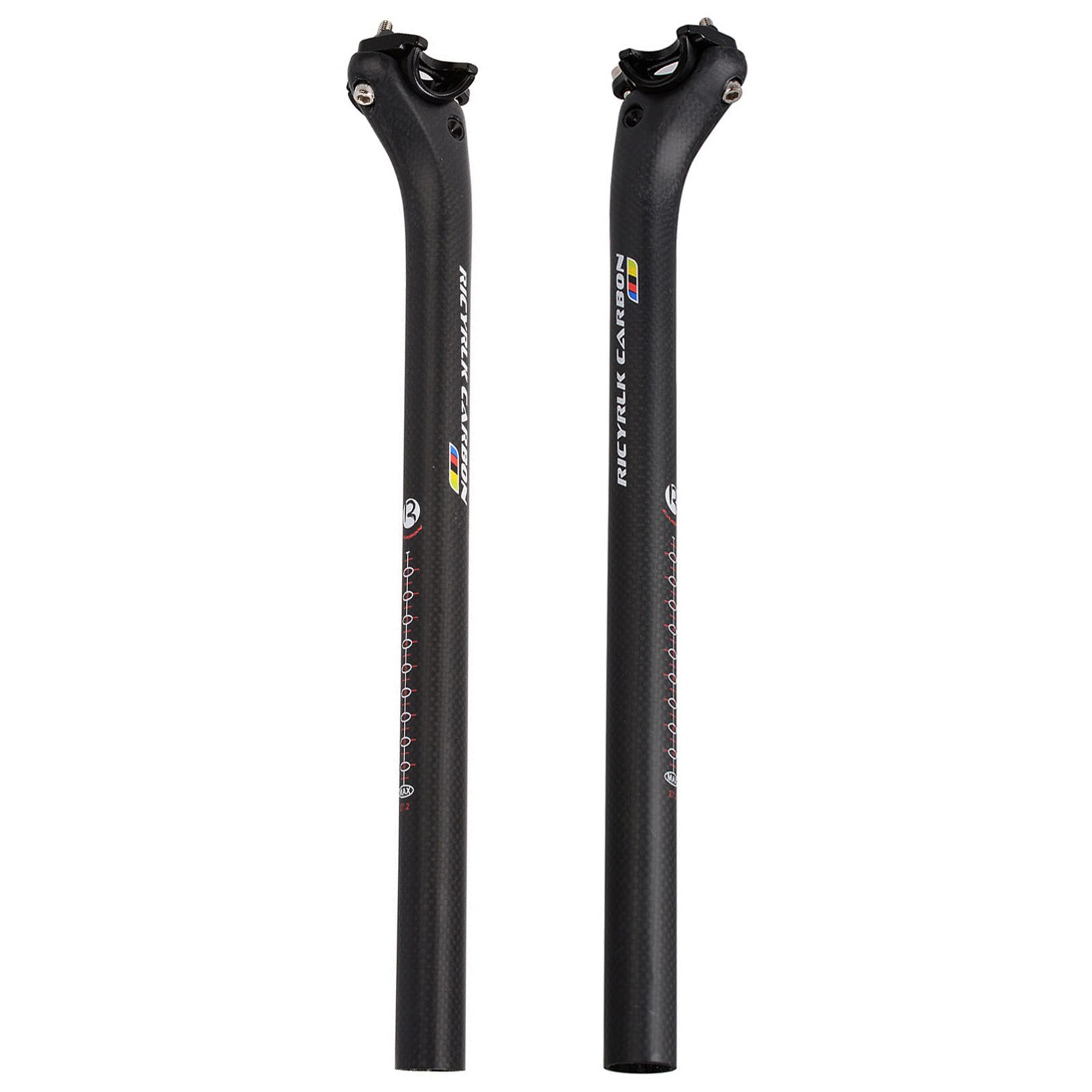 Carbon Fiber Bicycle Seatpost MTB Seat Post Road Bike SeatPost Offset 20mm Bicycle Parts 27.2/30.8/31.6*350/400mm