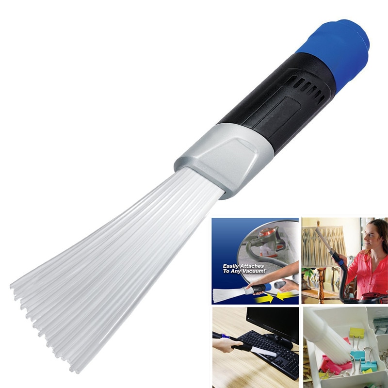 Universal Vacuum Attachments Brush Dust Daddy Cleaner Dirt Remover Home Vacuum Cleaning Brush For Air Vents Keyboards Tools