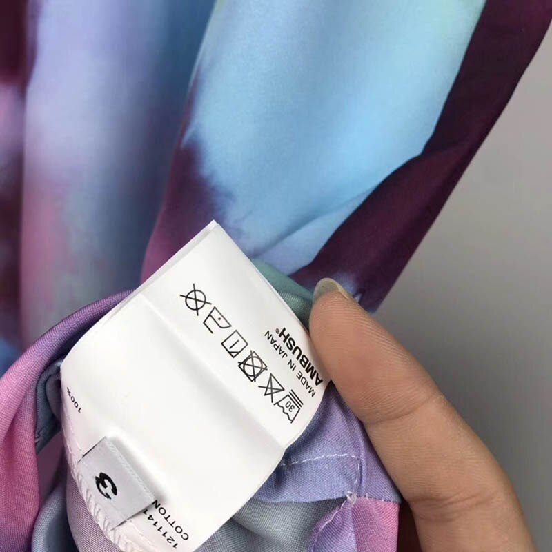 Sommer strand rejser baghold skjorter mænd kvinder slips farvning hip-hop afslappet broderi bløde baghold korte ærmer skjorter