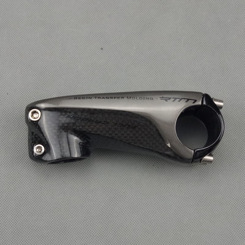 Carbon Stem Bicycle Road/MTB Bike Stems Mountain Bike Stem 3K Matte/Gloss 31.8*80/90/100/110mm Road Bicycle Parts: Silver 80mm