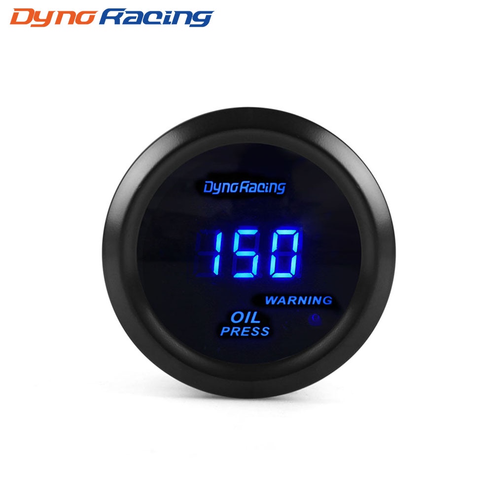 Dynoracing 2 &quot;52MM Öl Manometer Digitaler 0-150PSI Öl Drücken Sie Messgerät Blau LED mit Sensor Auto Meter BX101464