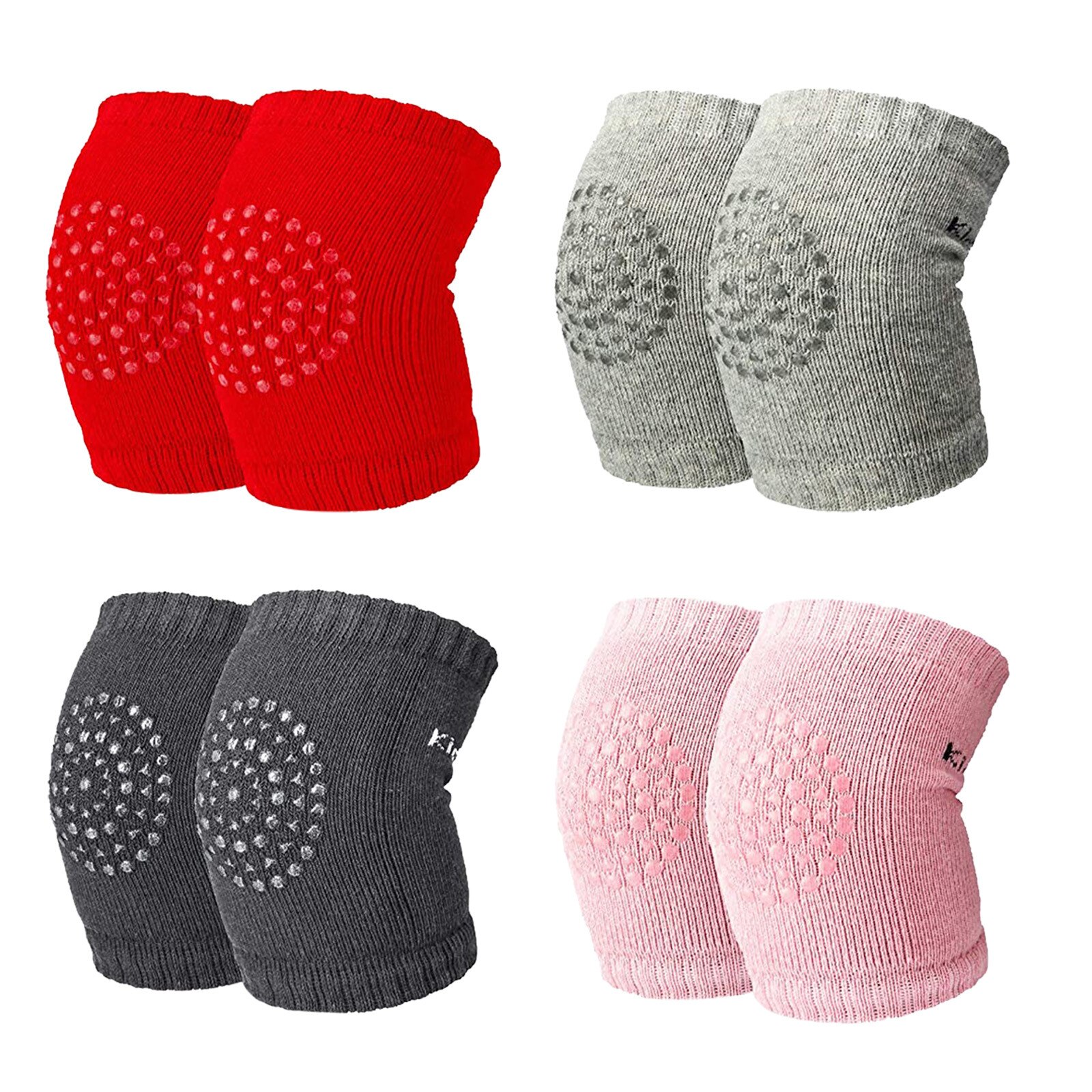 4 Paar Kinderen Kruipen Elleboog Kneepad Kussen Baby Baby Meisjes Jongens Katoen Kniebeschermers Beschermende Kleding Baby Baby Beenwarmers sokken: A