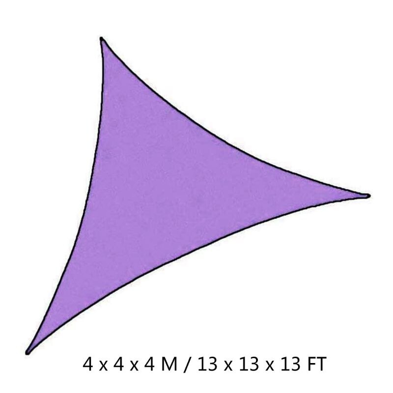 Waterproof Triangle Outdoor Garden Canopy Patio 3 Sizes Shade Net Sun Shade Sail P9YB: E-2