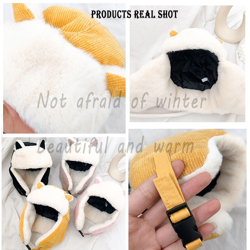 K79 Women&#39;s Hat Winter HaTt Ushanka hat For Female Thicken Cold Cap Warm Hat Windbreak Hat Warm Hat Pilot Cap Hat With Earflaps
