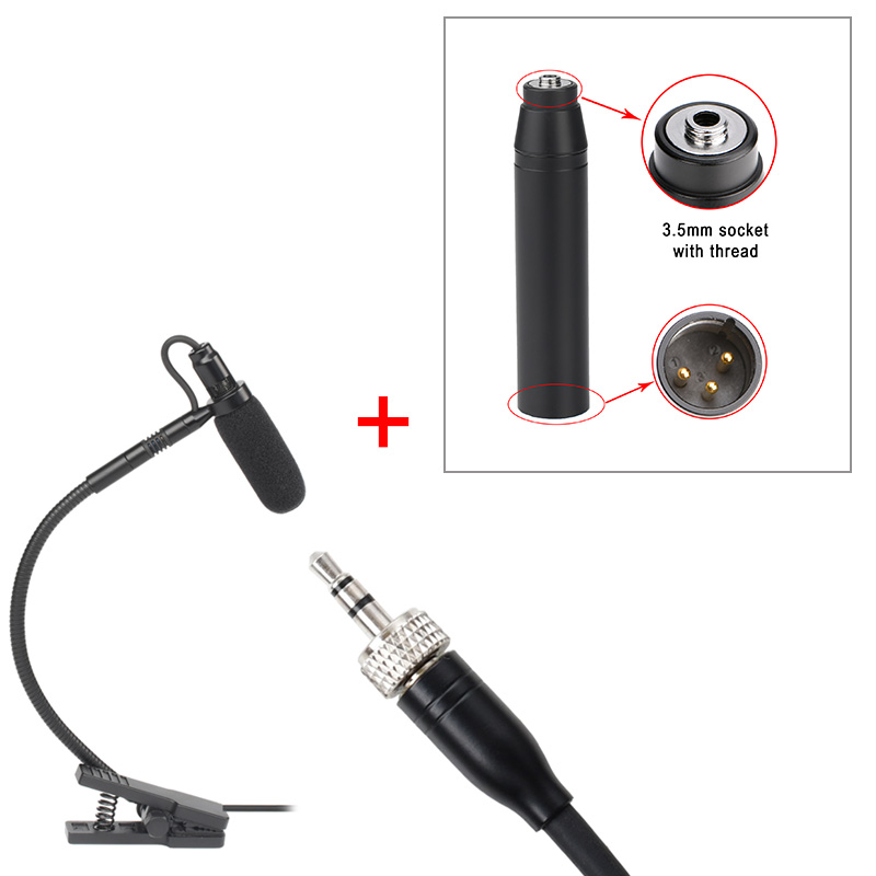 Mini-Saxophon, 3-polig, 4-polig, Mikrofon, XLR, 3,5-mm-Stecker, Musikinstrument, Mikrofon, omnidirektionaler Typ, Saxophon-Mikrofon, Kunststoffbox Ich bin-20: Grün