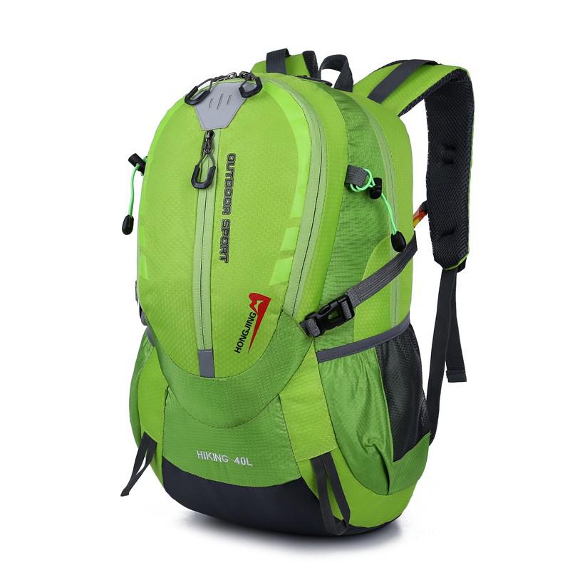 40L Outdoor Wandelen Klimmen Rugzak Waterdichte Travel Rugzakken Voor Mannen Vrouwen Grote Capaciteit Schooltassen: Green