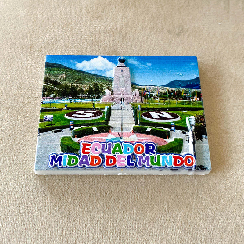Ecuador travel souvenirs Home Decor Items Collection Crafts Equator Monument, scenery 3D stereo refrigerator magnet