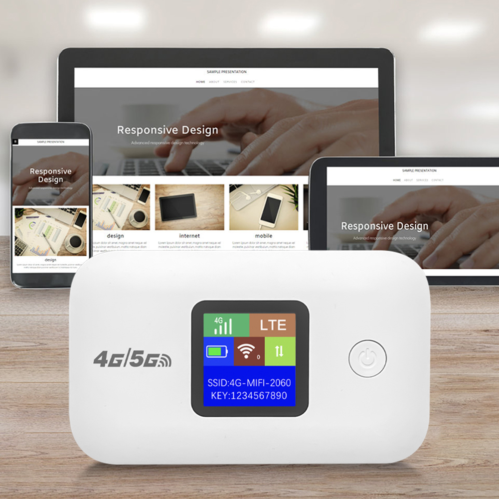 4G/5G LTE Wireless WiFi Router 150Mbps Pocket WiFi Modem with Sim Card Slot Portable MiFi Modem Car Mobile Wifi Hotspot Dongle