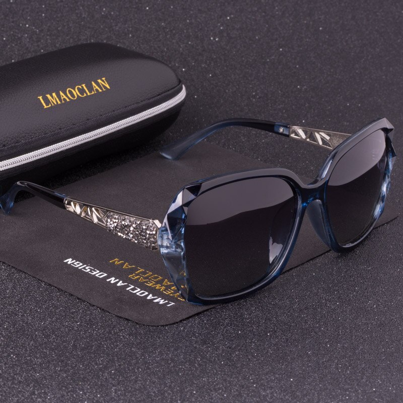 Luxury Brand HD Polarized Sunglasses Women Ladies Oversized Square Gradient Sun Glasses Female Eyewear Oculos UV400: C01