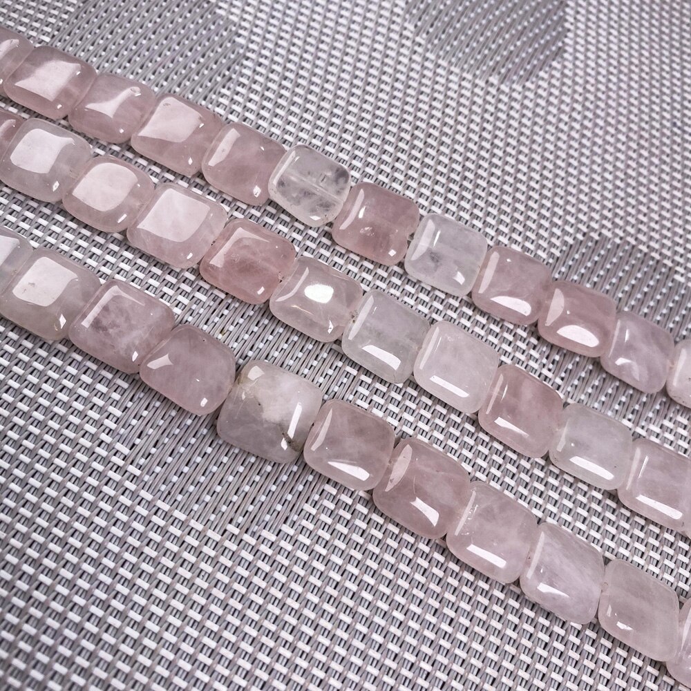 Natural Stone Square shape Loose Beads Crystal Semifinished String Bead for Jewelry Making DIY Bracelet Necklace Accessories: 12