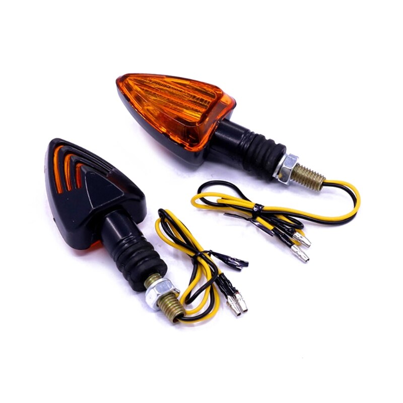 2 pièces Universel De Clignotant de Moto De Moto LED Feux Arriere Clignotant Indicateur Feu arrière Moto Flèche Ambre Lampe