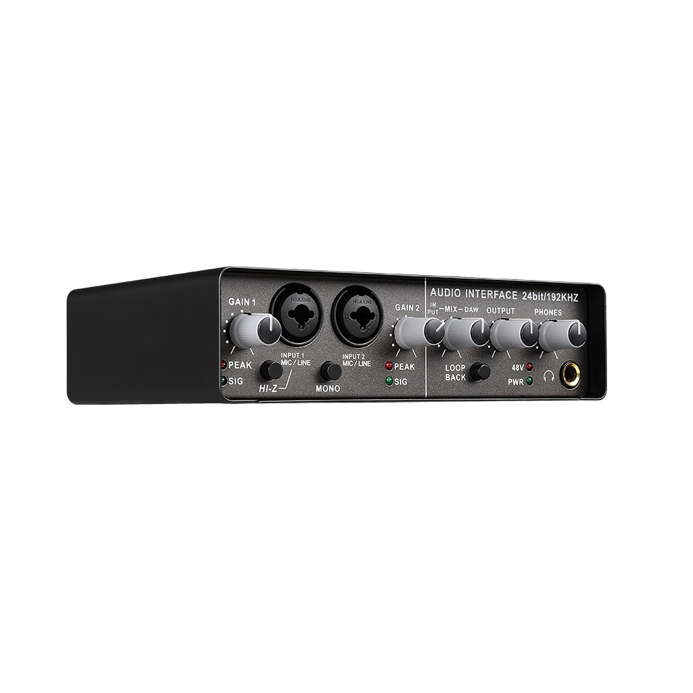 Nuovo Teyun Q-24 interfaccia Audio 2 in 4 out scheda Audio con monitoraggio chitarra elettrica Live registrazione scheda Audio professionale