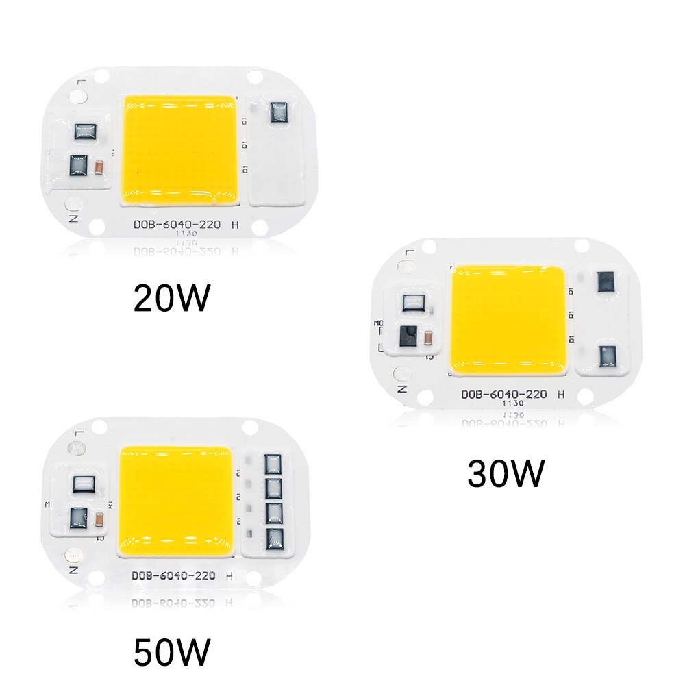 110V 220V LED Chip 10W 20W 30W 50W COB Chip No Need Driver LED Lamp Beads ​for Flood Light Spotlight Lampada DIY Lighting