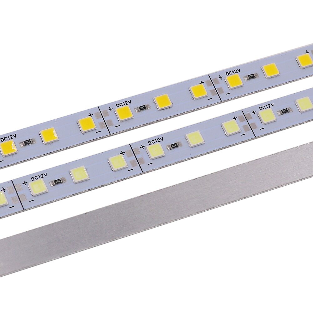 12v 5 . 10 stk. 20 stk. led-list med lys i aluminium, stiv stripe, led-tape, 12v stk. 25cm 50cm 5054 lyslist til underskap, hvit/blå/rosa
