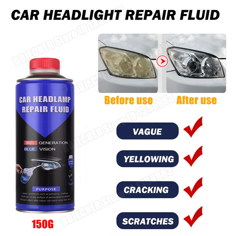 Pulido de faros de coche, polímero líquido, agente de limpieza de restauración de faros de coche, 50ML/100ML/150G, productos de reparación de automóviles