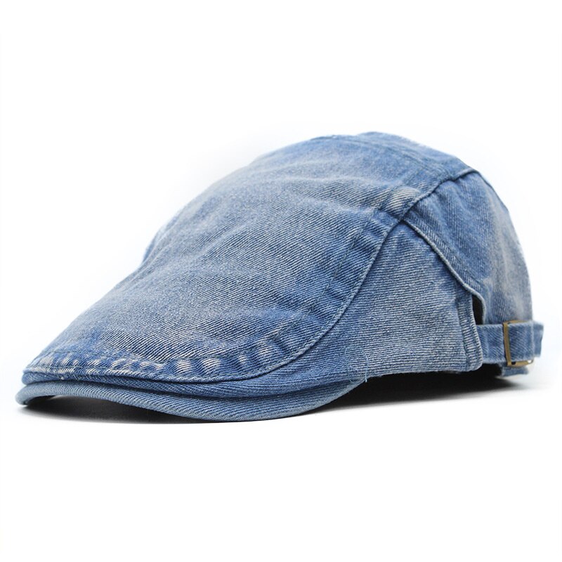 Berretti in denim regolabili cappelli uomo donna jeans unisex berretti cappello da strillone cappelli autunnali primaverili cappellino con visiera cappellini casuale