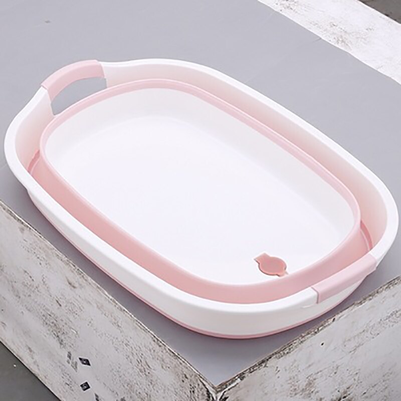 Badkamer Sauna Wastafel Opvouwbare Opslag Huishoudelijke Wastobbe Wastafel Draagbare Opvouwbare Voetbad Bad Voetmassage Plastic: Pink