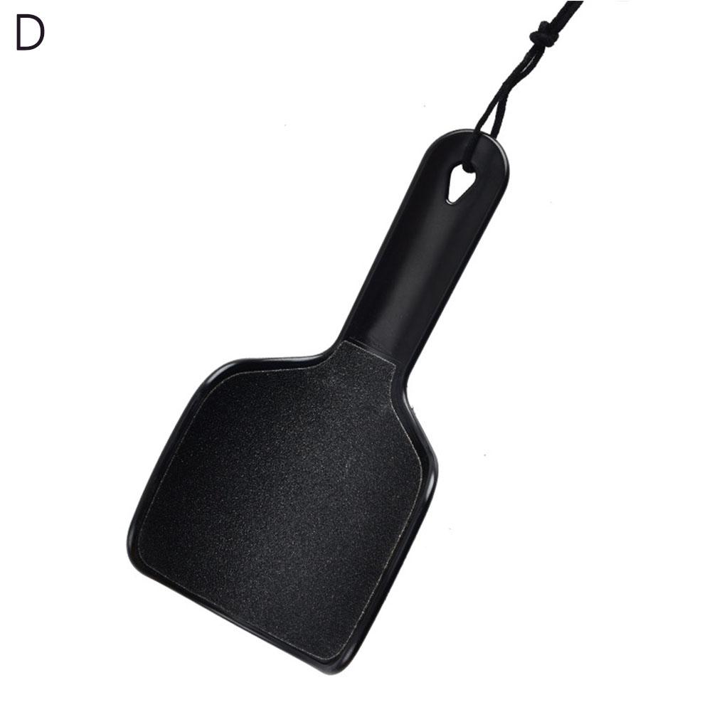 Lima de pies curvada , eliminador de callos de piel muerta, lima de pedicura de doble cara, lijadora de pies en forma de U, cuidado de los pies: Rojo