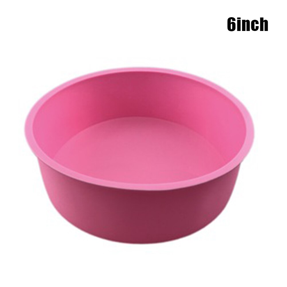 4/6/8 Inch Silicone Ronde Cake Pan Non-stick Bakvorm Bakvormen Lade I88