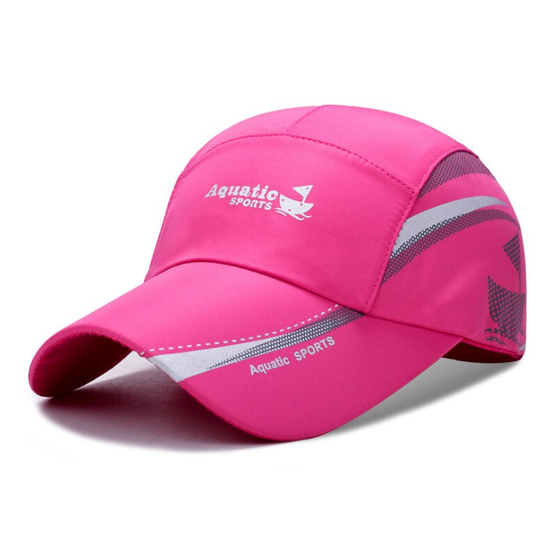 Zomer Outdoor Zon Hoeden Snel Droog Waterdichte Golf Vissen Cap Verstelbare Unisex Baseball Caps: N431-Rose red