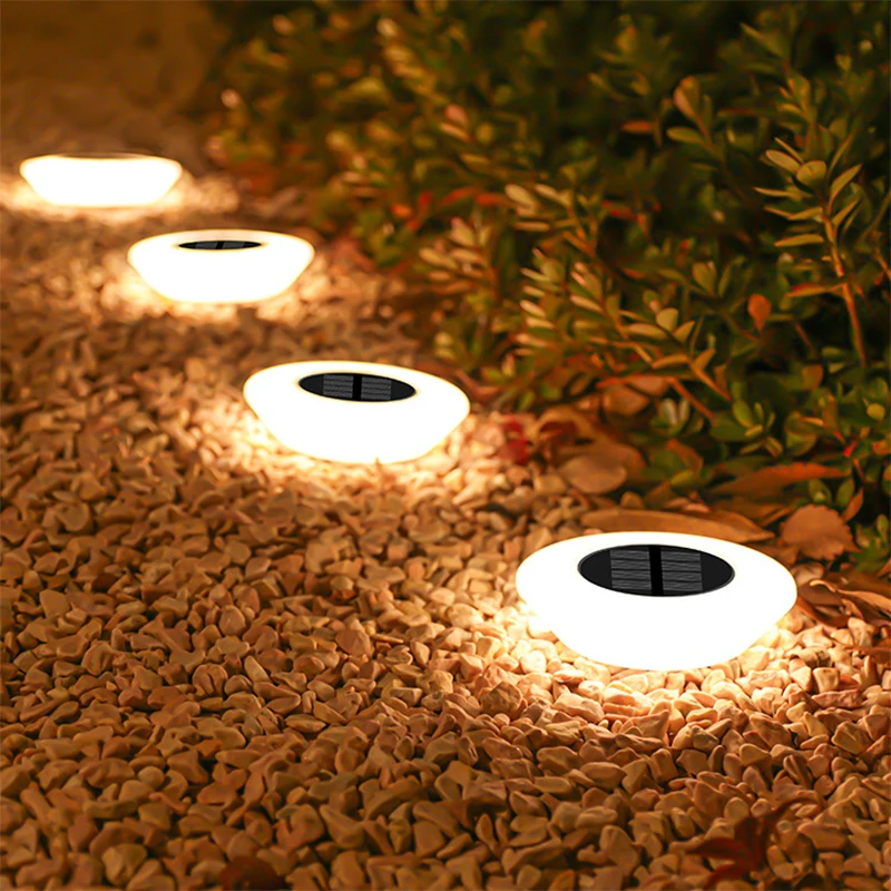 1/4 stk. solcellelamper, udendørslampe , 360 ° led-gulvlamper vandtætte med tænd/sluk til have, gårdsplads, indkørsel, terrasse, græsplæne 1/4 stk.